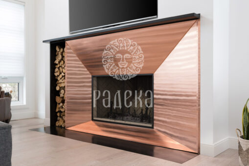 FINISHING THE FIREPLACE WITH COPPER, BRASS AND OTHER METALS