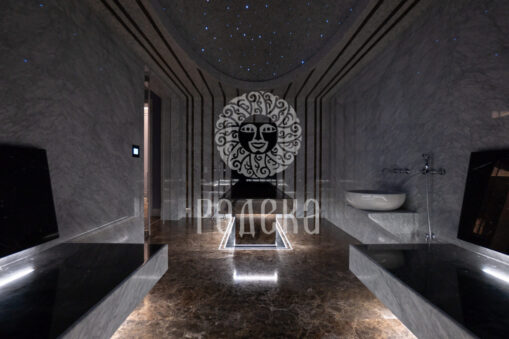 FINISHING BATHROOMS AND HAMMAMS WITH NATURAL STONE AND MOSAIC